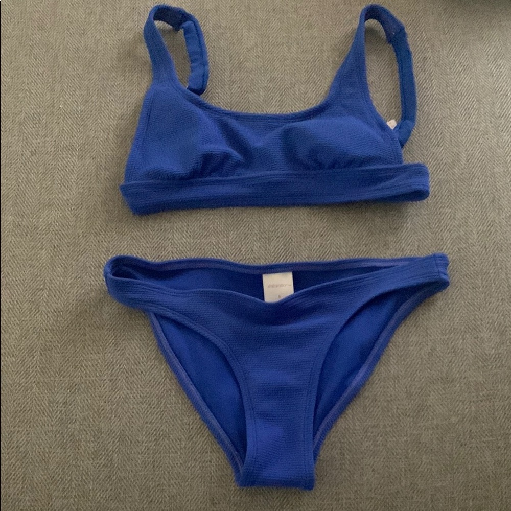 Xhilaration Blue Bikini Set Swimwear